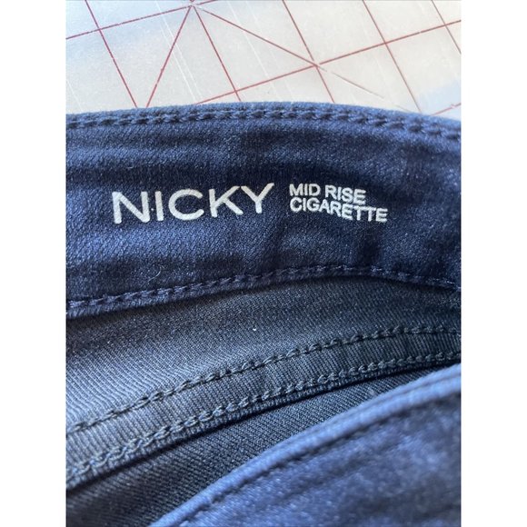 DL1961 Nicky Mid Rise Cigarette Stretch Denim Jeans Medium Wash Womens 27‎ x 31 - Picture 8 of 13